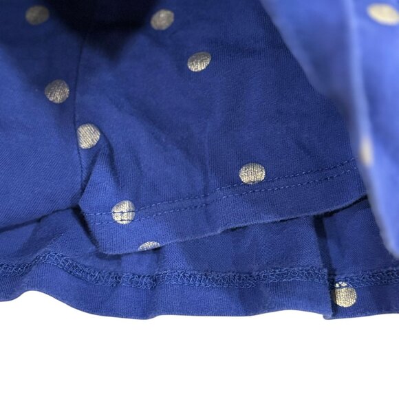 Mini Boden Girls Blue & Gold Polka Dot Tiered Skort 5-6Y - Picture 3 of 5